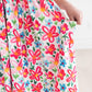 Neon Floral S/S Pocket Twirl Dress