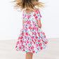 Neon Floral S/S Pocket Twirl Dress
