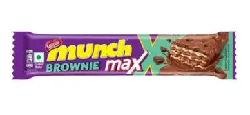 Nestlé Munch Max Brownie Wafer Chocolate Bar – Brownie Flavor (India)