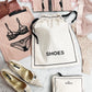Couture Shoe Travel Bag, Cream