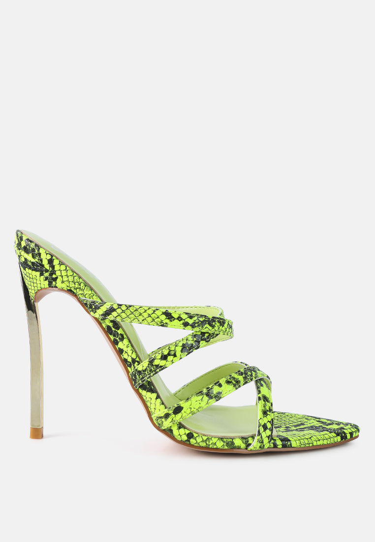 Nightclub Ready Strappy Stiletto Heel Sandals