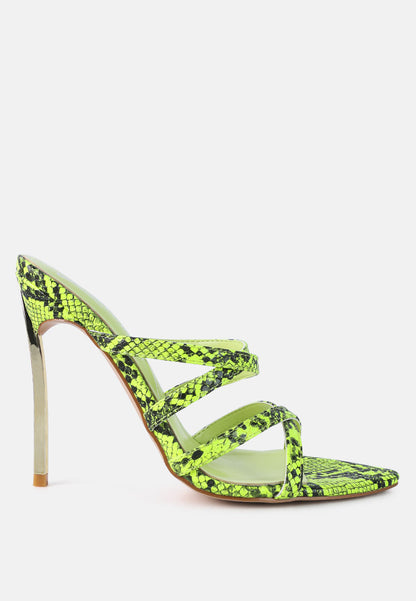 Nightclub Ready Strappy Stiletto Heel Sandals