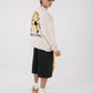 Noble Stance Oversized Sweatshirt: Artistic Heart & Dog Graphic
