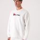 Noble Stance Oversized Sweatshirt: Artistic Heart & Dog Graphic