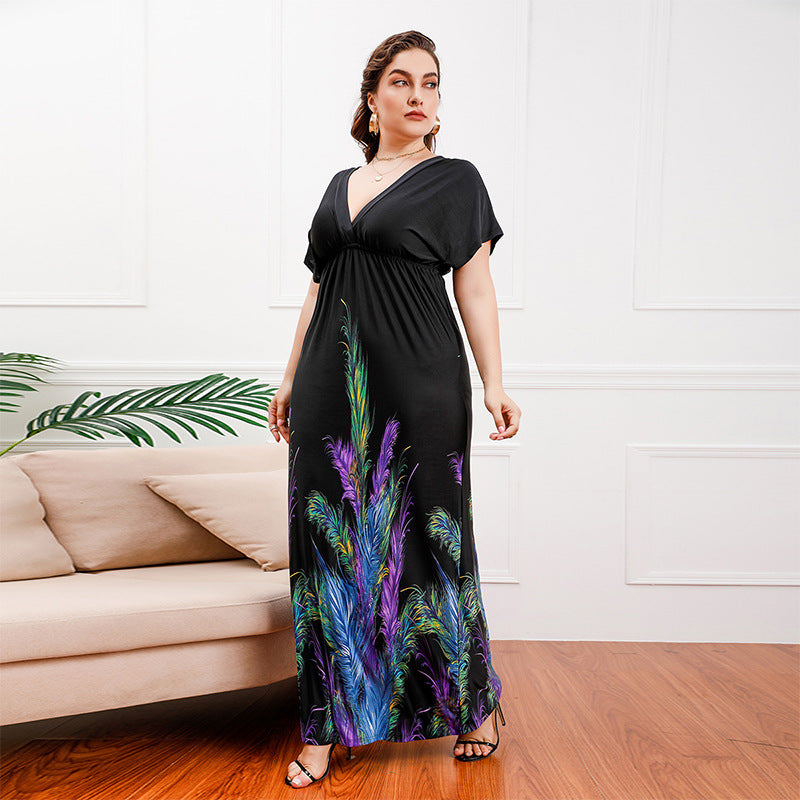 Bohemian Long Silk Dress