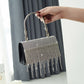 GlitteringTassel Rhinestone Small Square Bag