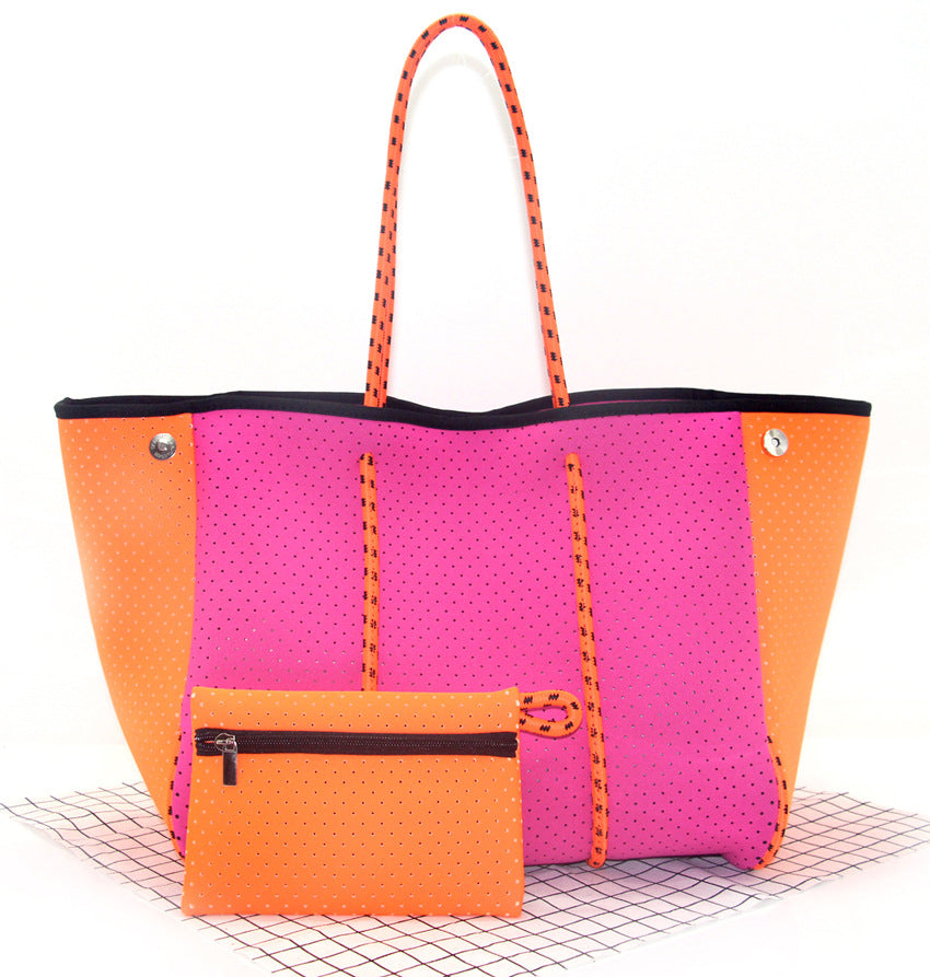 Neoprene Perforated Beach Bucket Bag