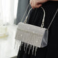 GlitteringTassel Rhinestone Small Square Bag