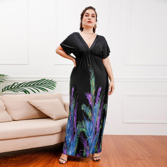 Bohemian Long Silk Dress