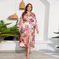Silk Print Nightgown