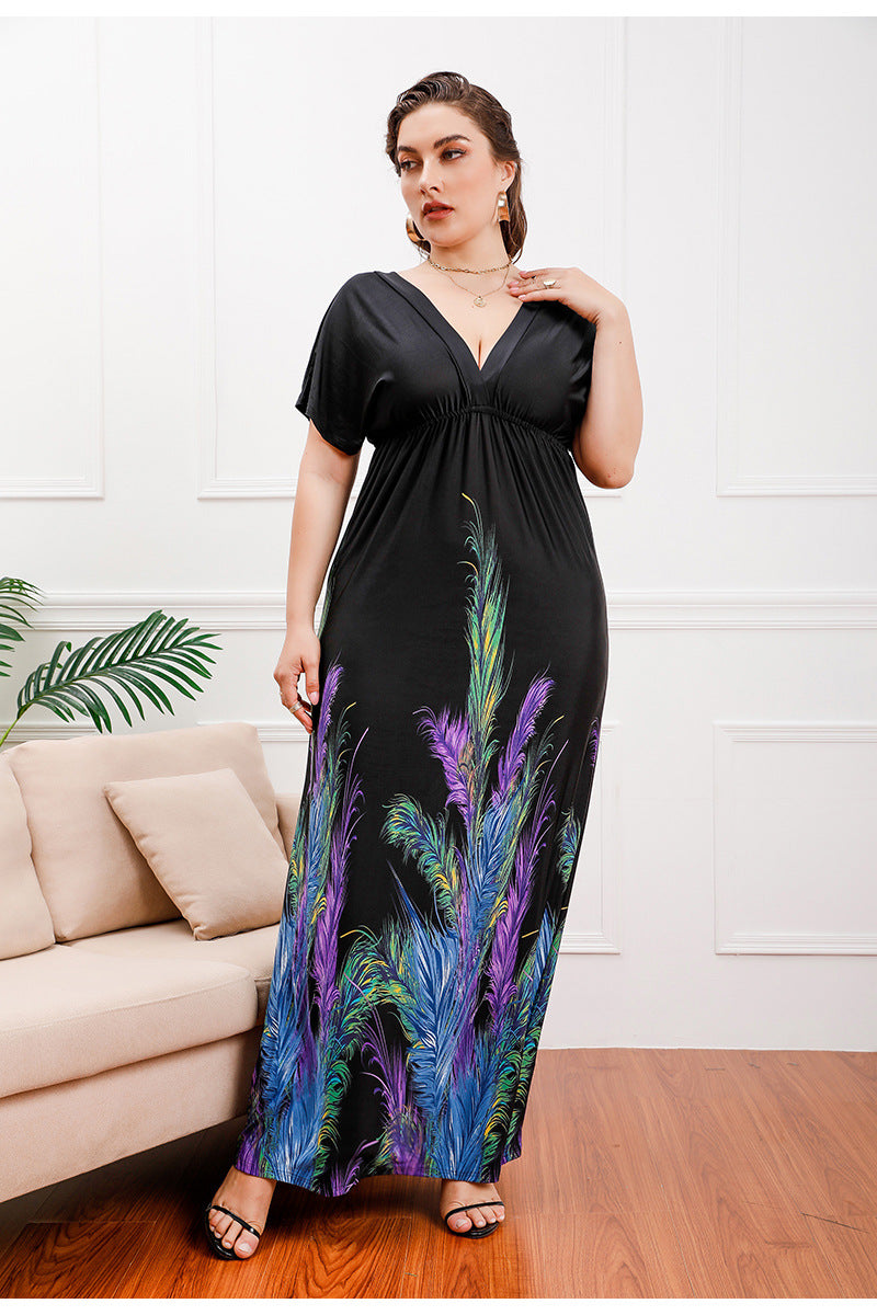 Bohemian Long Silk Dress