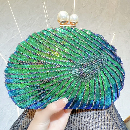 Elegant Retro Craft Beaded Evening Bag