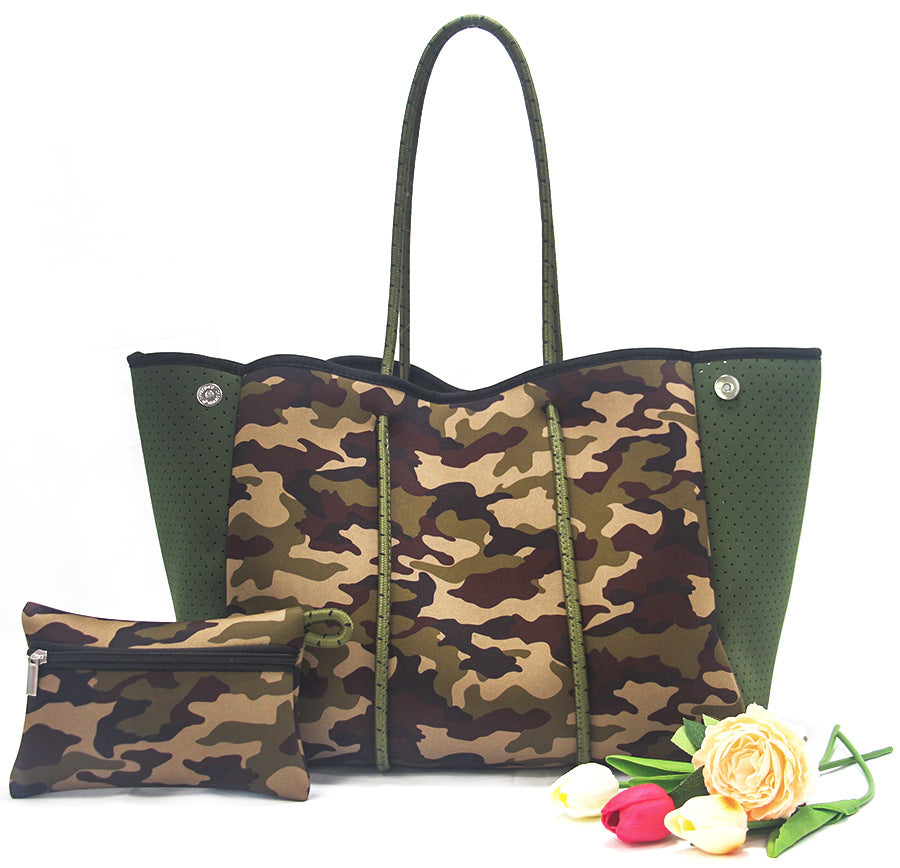 Neoprene Perforated Beach Bucket Bag