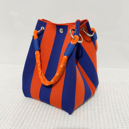 Woven Bucket Bag – Fashion Knit Handbag