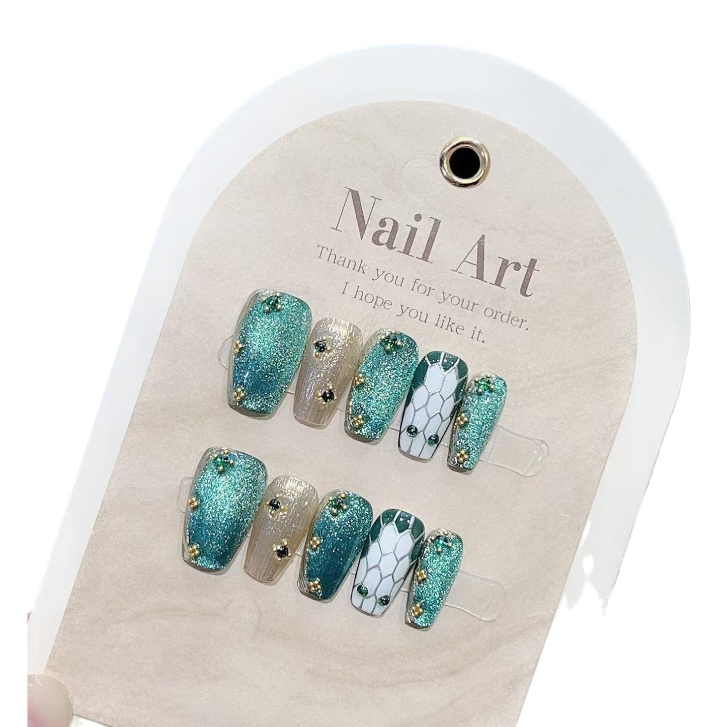 Handmade press on nails fake nails removable