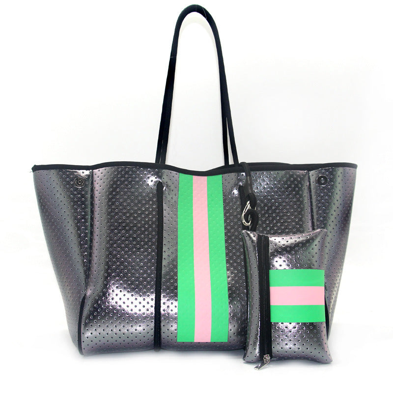 Neoprene Perforated Beach Bucket Bag