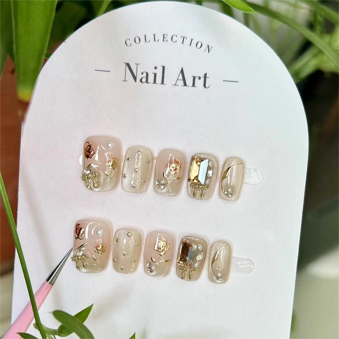 Handmade press on nails fake nails removable
