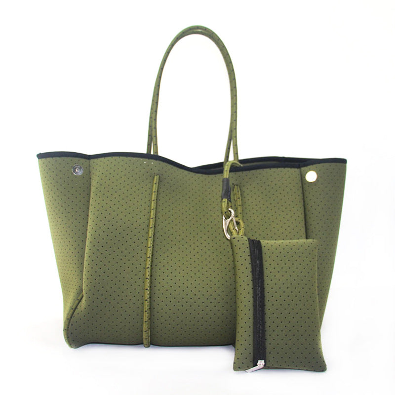 Neoprene Perforated Beach Bucket Bag