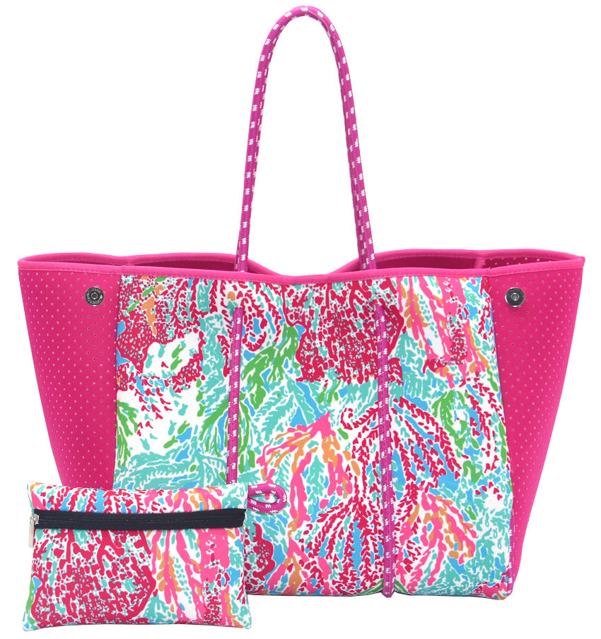Neoprene Perforated Beach Bucket Bag