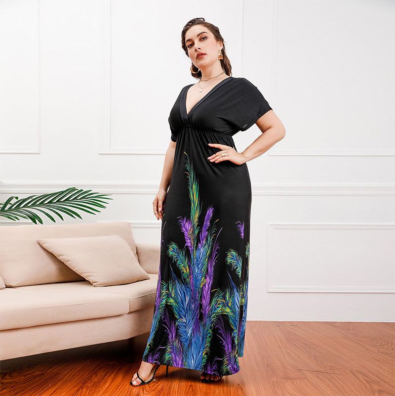 Bohemian Long Silk Dress
