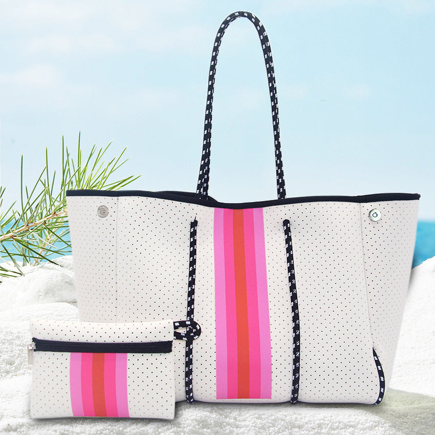 Neoprene Perforated Beach Bucket Bag