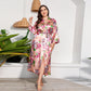 Silk Print Nightgown