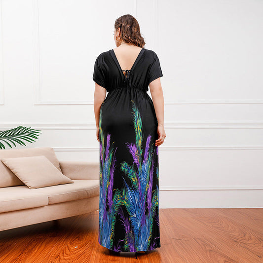 Bohemian Long Silk Dress
