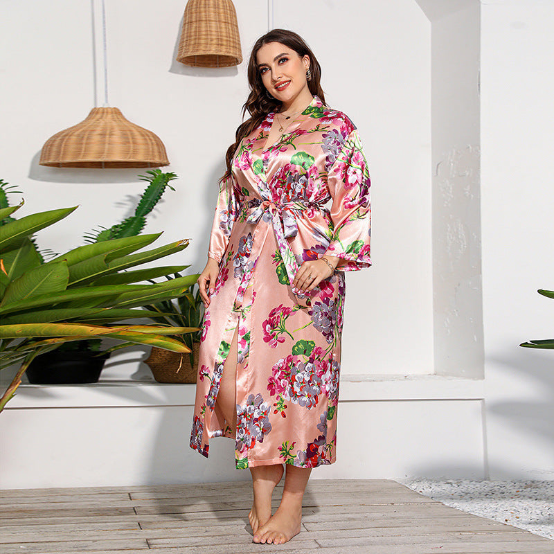 Silk Print Nightgown
