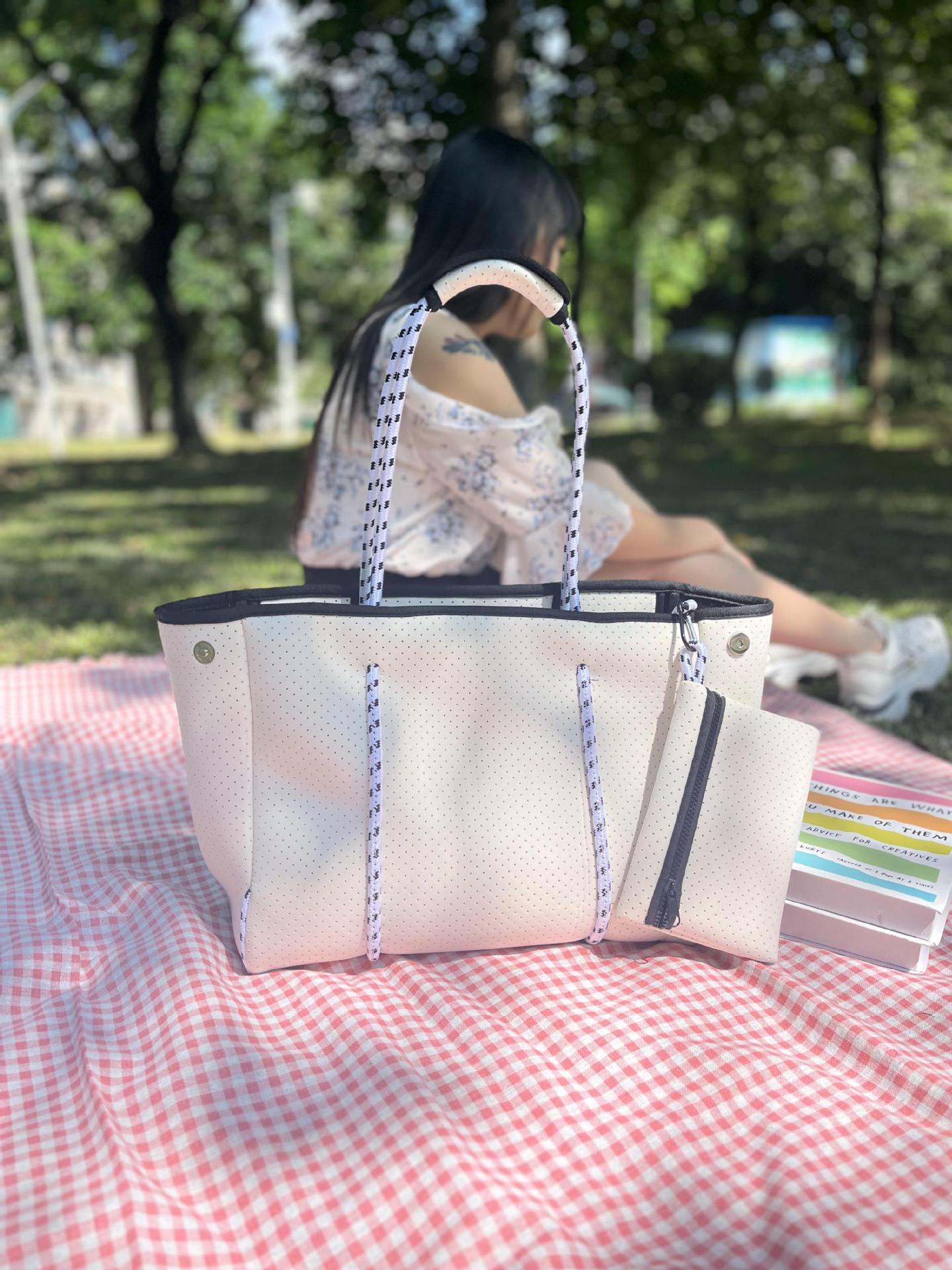 Neoprene Perforated Beach Bucket Bag