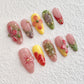 Handmade press on nails fake nails removable