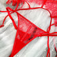 Red Patent Leather Lingerie Set