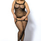 Plus Size Leopard Bodystocking