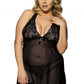 Lace Halter Babydoll