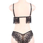 Black Lace Temptation 2pcs Bralette Lingerie Set