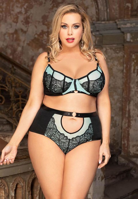Romantic High Waisted Lace Bra Set