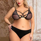 Sheer Mesh Strappy Bra Set