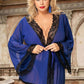 Haley Mesh & Lace Robe Set