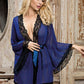 Haley Mesh & Lace Robe Set
