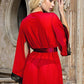 Plus Size Sheer Mesh and Lace Robe Set