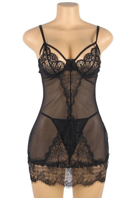 Flirty Black Babydoll Set