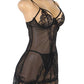 Flirty Black Babydoll Set