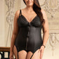 Bring Out The Dark Side Faux Leather Chemise Set