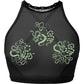 Obsidian Jade Snakes High Neck Cami