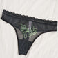 Obsidian Jade Snakes Thong