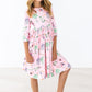 Once Upon a Time 3/4 Sleeve Pocket Twirl Dress