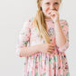 Once Upon a Time 3/4 Sleeve Pocket Twirl Dress