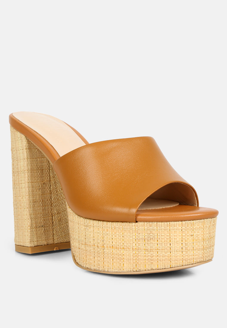 Shuri Open Toe High Block Heel Sandals