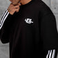 Oversized "404" Graphic T-Shirt – Layered Three-Stripe Long Sleeve