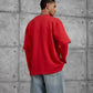 Oversized "404" Graphic T-Shirt – Layered Three-Stripe Long Sleeve