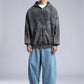 Oversized Art Print Zip-Up Hoodie - Vintage Washed Full-Zip Sweatshirt